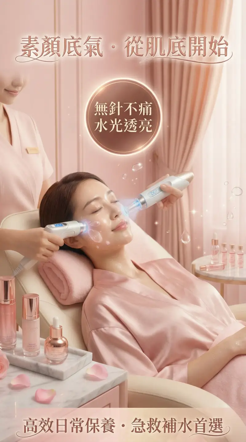 🌹 怕針又想要水光肌？DEP 無針水光：讓你 24 小時自帶「韓妹濾鏡」✨ 超越精華液的滲透力！無入侵性最高滲透儀器！✨韓妹光澤水嫩時刻，締造24小時貼妝完美光澤肌✨